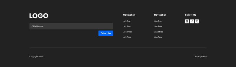 Footer Section 5 Dark