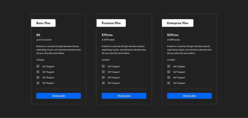 Pricing Section 8 Dark